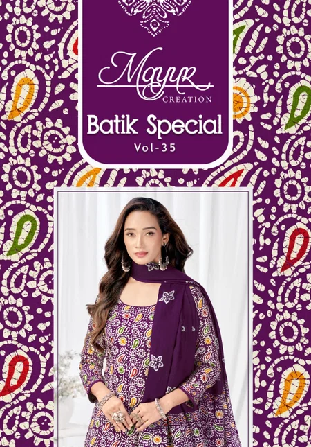 Batik Vol 35 By Mayur Pure Cotton Printed Dress Material